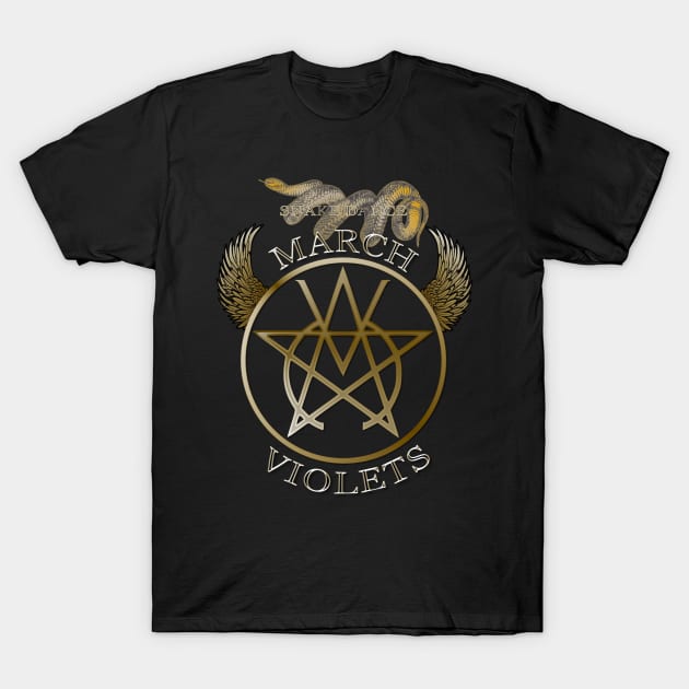 The March Violets - Snake Dance. T-Shirt by OriginalDarkPoetry